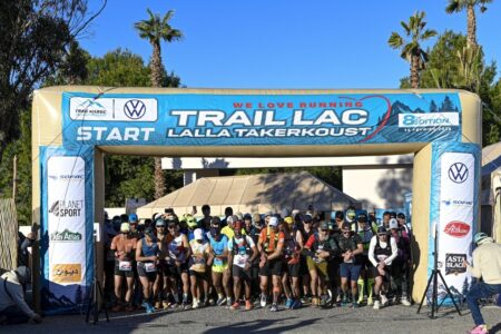 مغربي وفرنسية يتوجان بسباق 42 كلم في الدورة الثامنة لترايل لالة تاكركوست